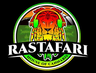 Rastafari House Of Cannabis logo design by Suvendu