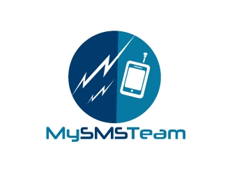 MySMSTeam logo design by AamirKhan