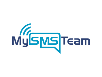 MySMSTeam logo design by aldesign