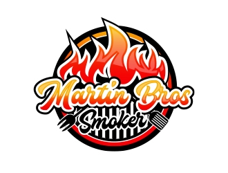 Martin Bros Smokers logo design by MarkindDesign