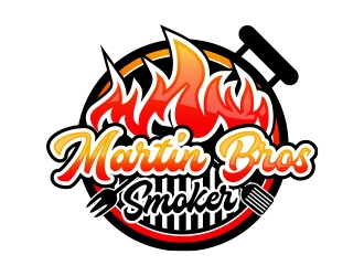 Martin Bros Smokers logo design by MarkindDesign