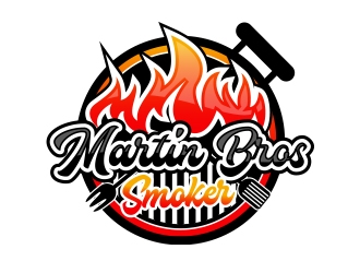 Martin Bros Smokers logo design by MarkindDesign