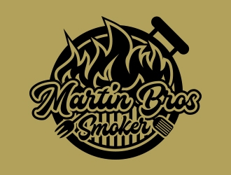 Martin Bros Smokers logo design by MarkindDesign