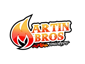Martin Bros Smokers logo design by MarkindDesign