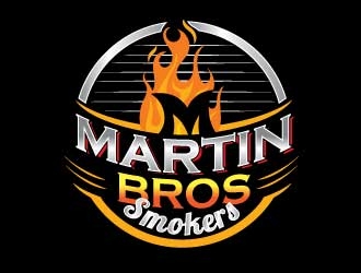 Martin Bros Smokers logo design by KreativeLogos