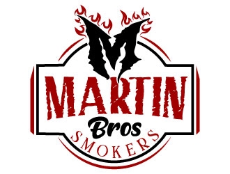Martin Bros Smokers logo design by MonkDesign