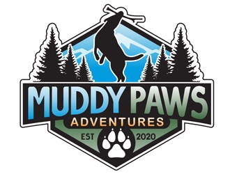 Muddy Paws Adventures logo design by DreamLogoDesign