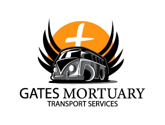 Gates Mortuary Transport Services logo design by Shailesh