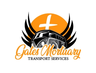 Gates Mortuary Transport Services logo design by Shailesh
