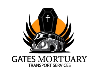 Gates Mortuary Transport Services logo design by Shailesh