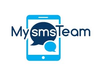 MySMSTeam logo design by KreativeLogos