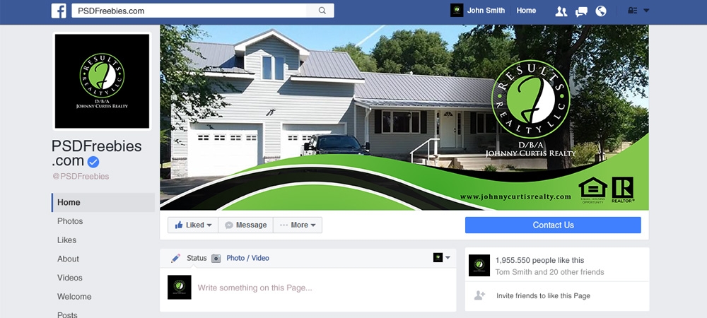 Johnny Curtis Realty logo design by Gelotine