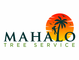 mahalo tree service logo design by hidro