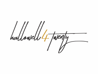 Hallowell 4twenty logo design by hopee