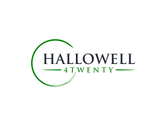 Hallowell 4twenty logo design by ammad