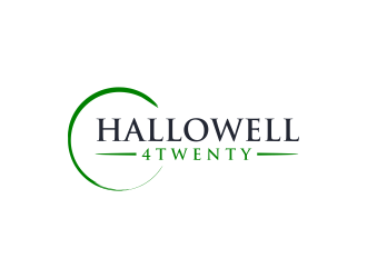 Hallowell 4twenty logo design by ammad
