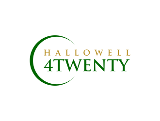 Hallowell 4twenty logo design by ammad