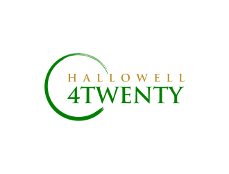 Hallowell 4twenty logo design by ammad