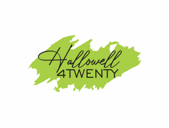 Hallowell 4twenty logo design by up2date