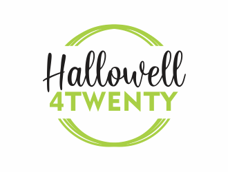 Hallowell 4twenty logo design by up2date