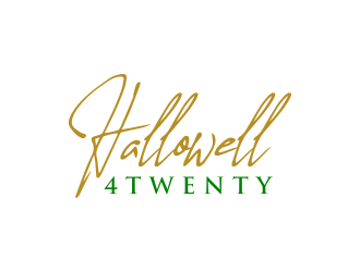 Hallowell 4twenty logo design by ammad