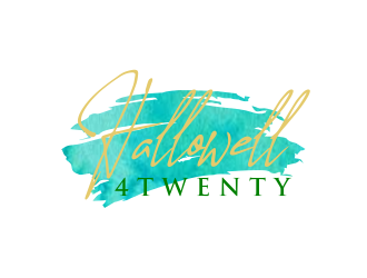 Hallowell 4twenty logo design by ammad