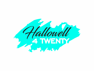 Hallowell 4twenty logo design by up2date