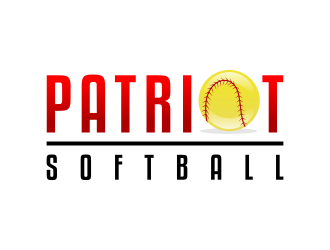 PATRIOT SOFTBALL logo design by graphicstar