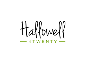 Hallowell 4twenty logo design by ndaru