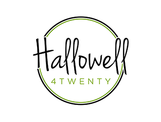 Hallowell 4twenty logo design by ndaru