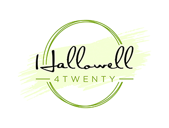 Hallowell 4twenty logo design by ndaru
