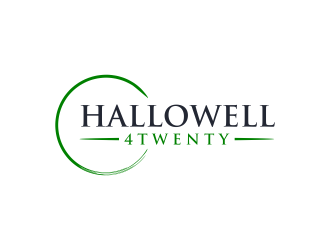 Hallowell 4twenty logo design by ammad