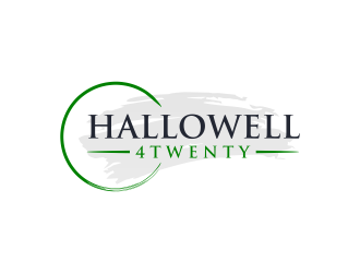 Hallowell 4twenty logo design by ammad