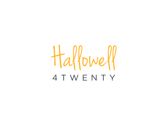 Hallowell 4twenty logo design by Susanti