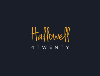 Hallowell 4twenty logo design by Susanti