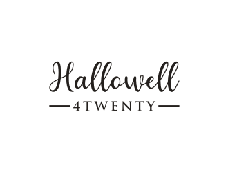 Hallowell 4twenty logo design by superiors