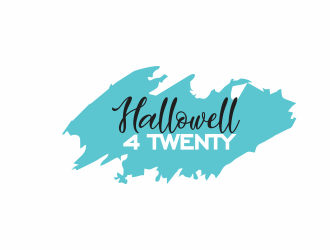 Hallowell 4twenty logo design by up2date