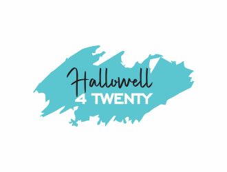 Hallowell 4twenty logo design by up2date