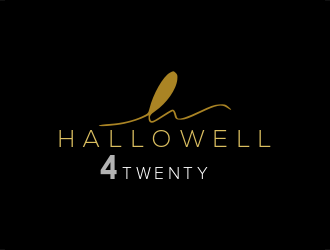 Hallowell 4twenty logo design by citradesign