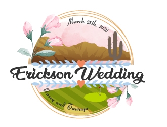 Erickson Wedding, see below. logo design by kasperdz