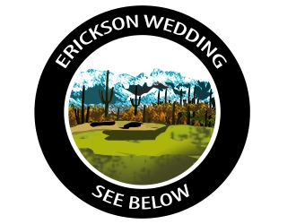 Erickson Wedding, see below. logo design by bougalla005
