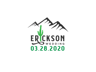 Erickson Wedding, see below. logo design by Srikandi
