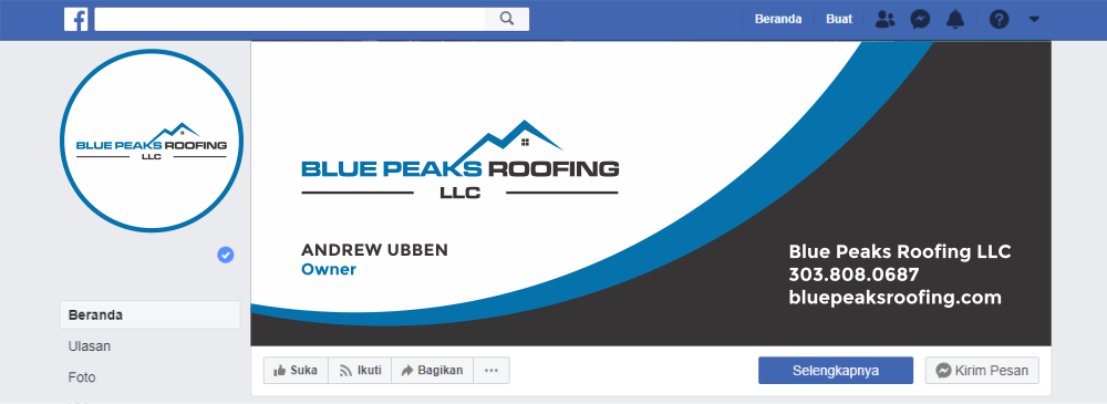 Blue Peaks Roofing LLC logo design by onix