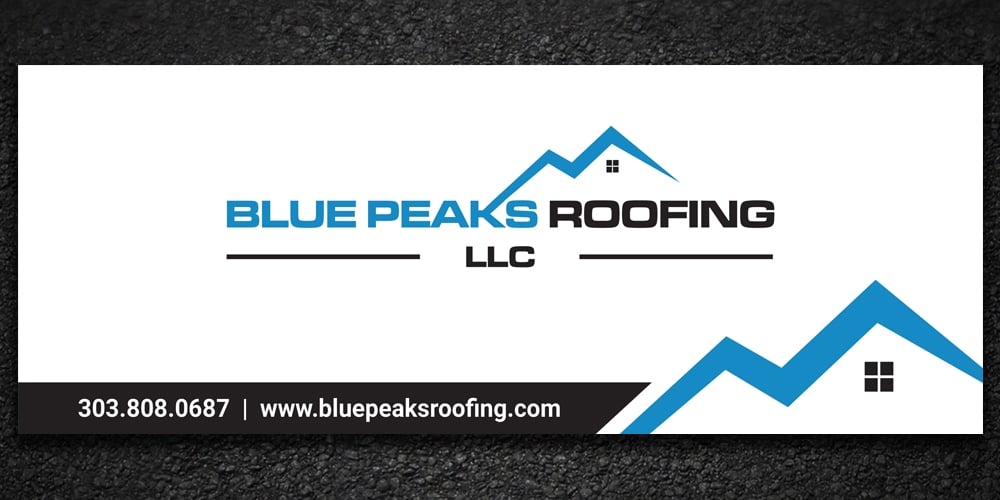 Blue Peaks Roofing LLC logo design by Boomstudioz
