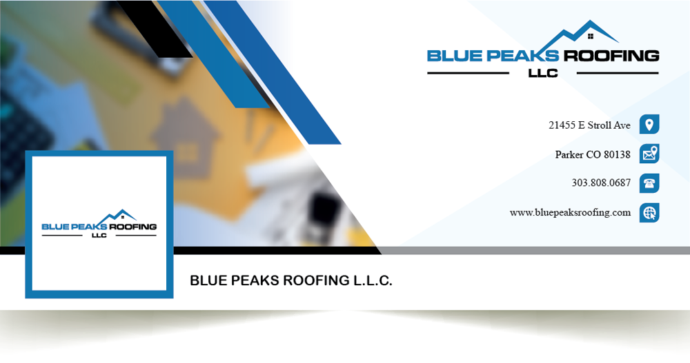 Blue Peaks Roofing LLC logo design by Herquis