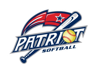 PATRIOT SOFTBALL logo design by sanworks