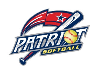 PATRIOT SOFTBALL logo design by sanworks