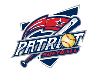 PATRIOT SOFTBALL logo design by sanworks