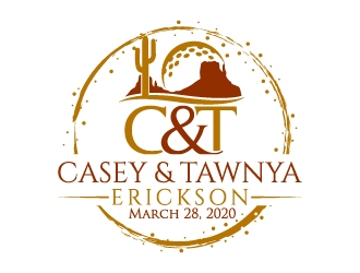 Erickson Wedding, see below. logo design by jaize