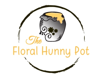 The Floral Hunny Pot logo design by MonkDesign